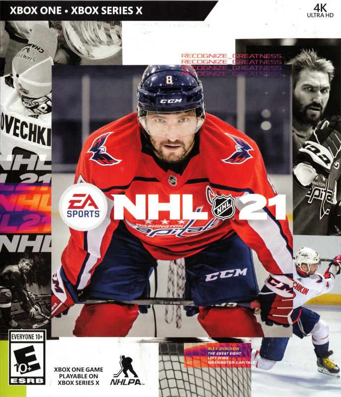 NHL 21 box art for Xbox One